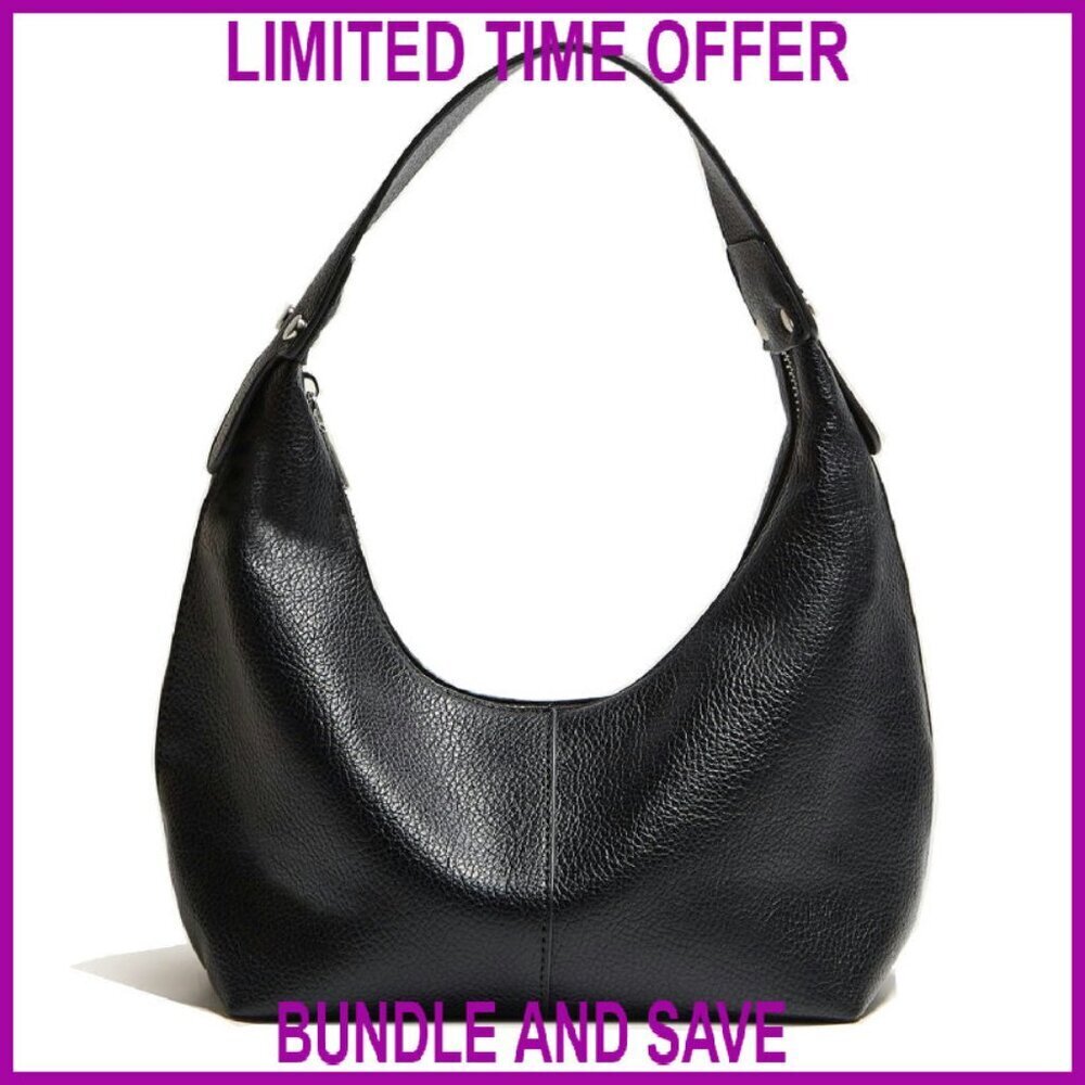 Vegan Leather Hobo Shoulder Bag Tote Clutch Y2K Purse Women